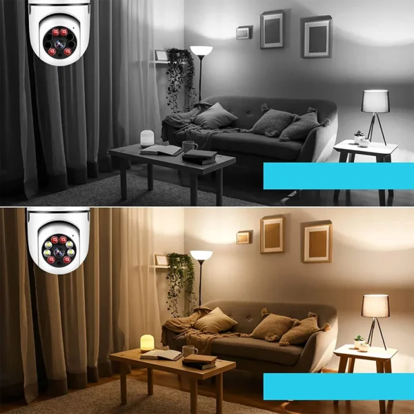 V380 Wi-Fi Pan/Tilt Smart Bulb Camera - Image 2