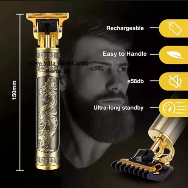 Vintage T9 Professional Hair Clippers Rechargeable Hair Trimmer - Image 5