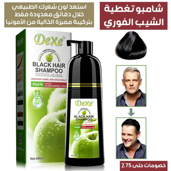DEXE APPLE BLACK HAIR SHAMPOO - Image 2