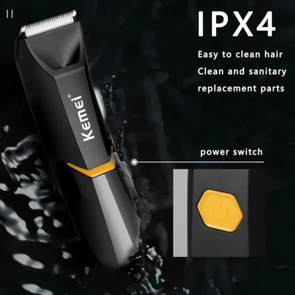 Kemei Body Hair Trimmer, Electric Full Body Shaver, Groomer - Image 4